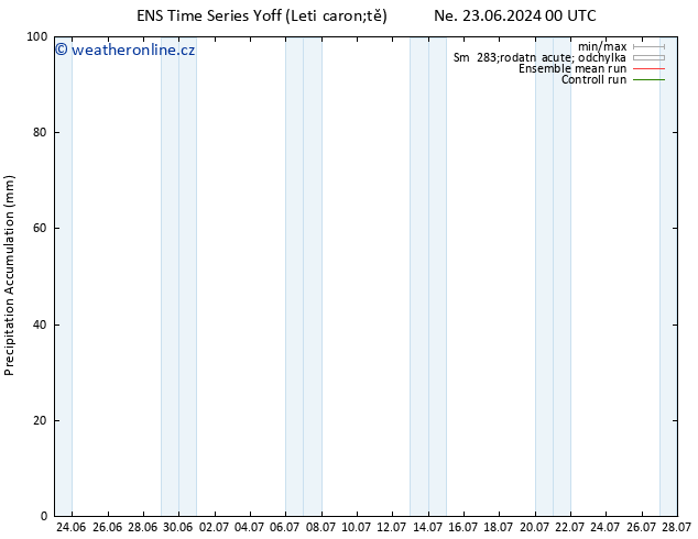 Precipitation accum. GEFS TS So 29.06.2024 18 UTC