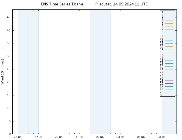 Surface wind GEFS TS Pá 24.05.2024 11 UTC