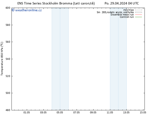 Height 500 hPa GEFS TS Čt 09.05.2024 04 UTC