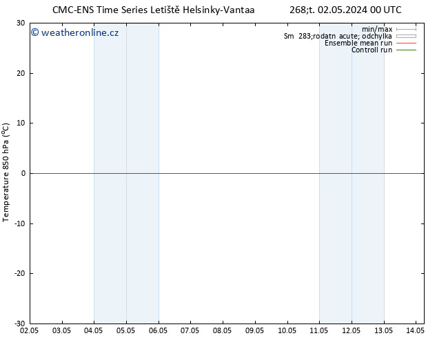 Temp. 850 hPa CMC TS Čt 02.05.2024 18 UTC