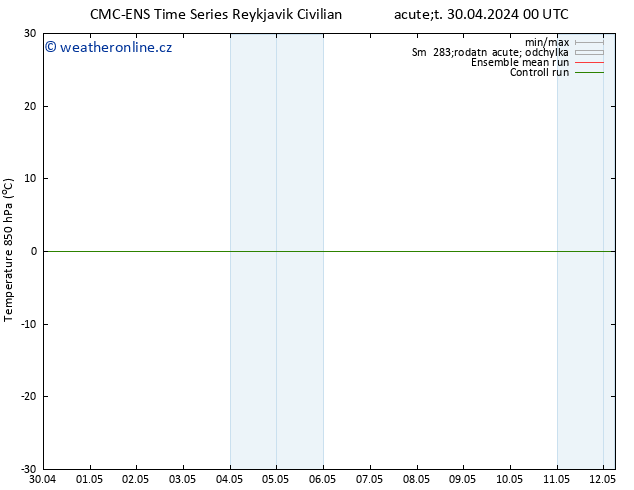 Temp. 850 hPa CMC TS Út 07.05.2024 12 UTC