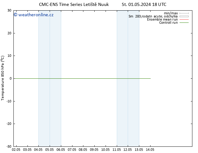 Temp. 850 hPa CMC TS Čt 02.05.2024 00 UTC