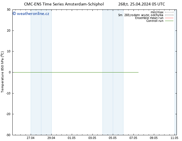 Temp. 850 hPa CMC TS Čt 25.04.2024 11 UTC