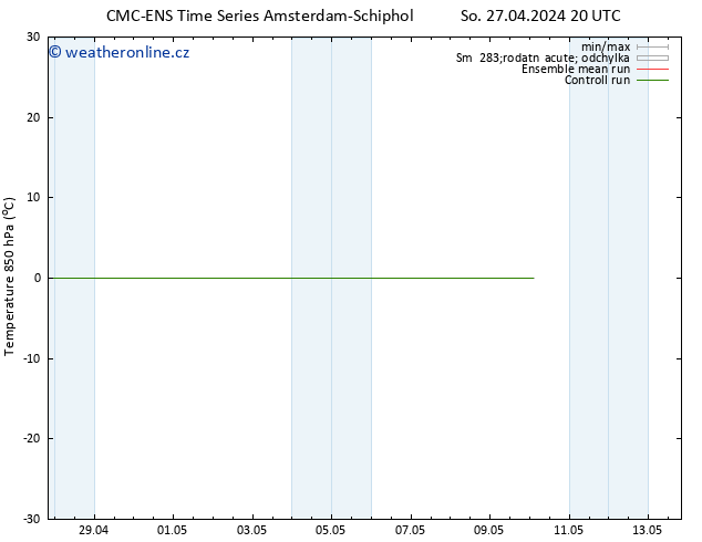 Temp. 850 hPa CMC TS Po 29.04.2024 20 UTC