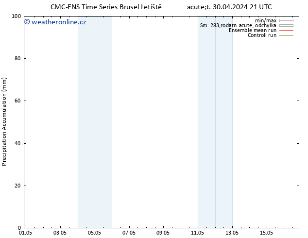 Precipitation accum. CMC TS St 01.05.2024 21 UTC