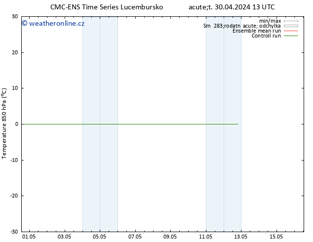 Temp. 850 hPa CMC TS Út 30.04.2024 13 UTC