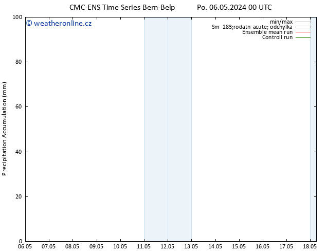 Precipitation accum. CMC TS So 18.05.2024 06 UTC