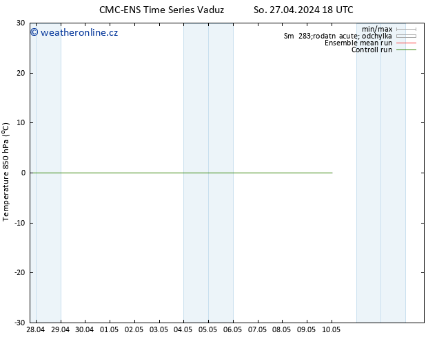 Temp. 850 hPa CMC TS So 27.04.2024 18 UTC