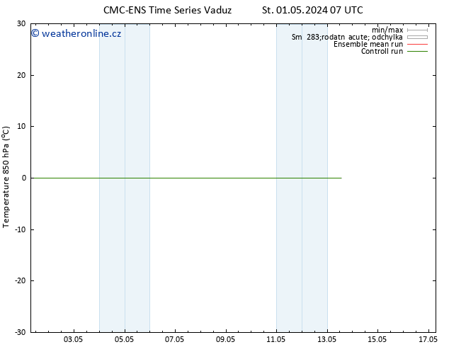 Temp. 850 hPa CMC TS Pá 03.05.2024 13 UTC