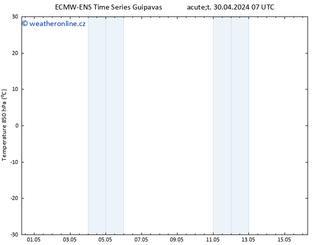 Temp. 850 hPa ALL TS Út 30.04.2024 13 UTC