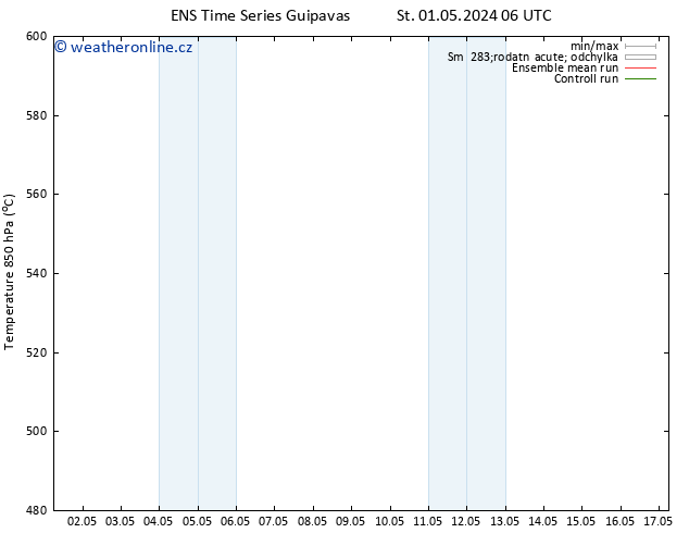 Height 500 hPa GEFS TS So 04.05.2024 06 UTC