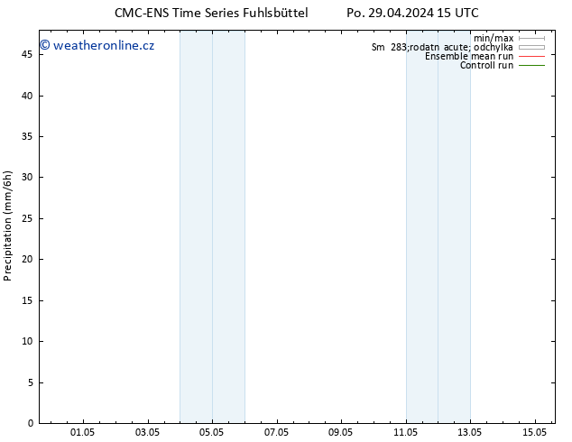 Srážky CMC TS Čt 09.05.2024 15 UTC