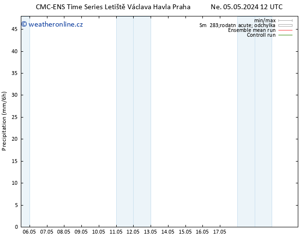 Srážky CMC TS Ne 12.05.2024 12 UTC