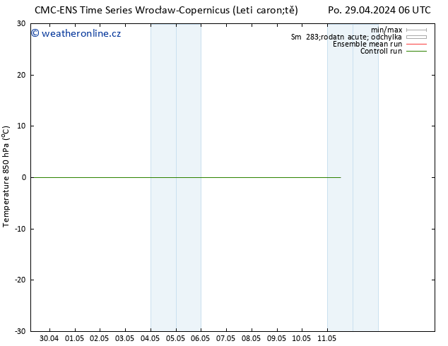 Temp. 850 hPa CMC TS Čt 09.05.2024 06 UTC