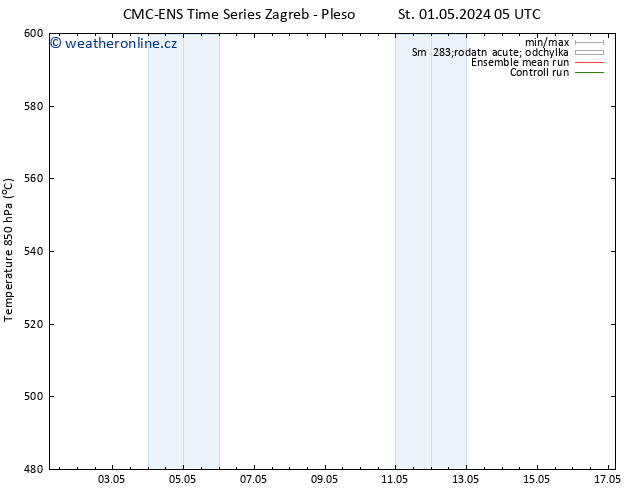 Height 500 hPa CMC TS Čt 02.05.2024 05 UTC