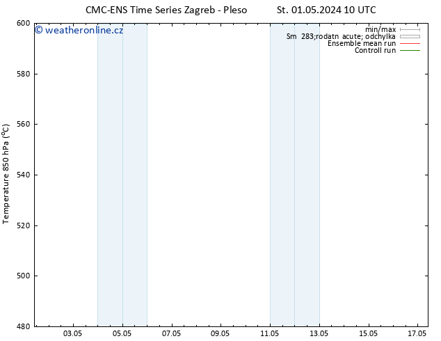 Height 500 hPa CMC TS Čt 02.05.2024 10 UTC