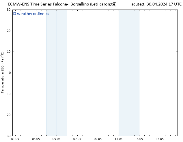 Temp. 850 hPa ALL TS Út 30.04.2024 23 UTC