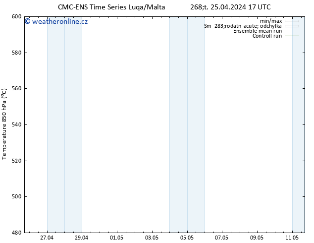 Height 500 hPa CMC TS Čt 25.04.2024 23 UTC