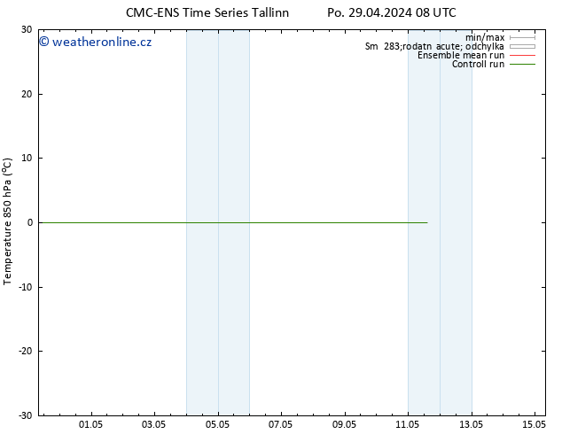 Temp. 850 hPa CMC TS Út 30.04.2024 08 UTC