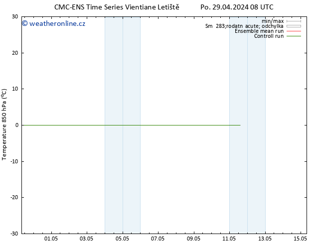 Temp. 850 hPa CMC TS Út 30.04.2024 20 UTC