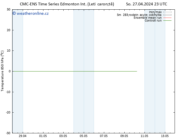 Temp. 850 hPa CMC TS Út 30.04.2024 23 UTC