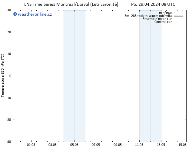 Temp. 850 hPa GEFS TS Čt 09.05.2024 08 UTC