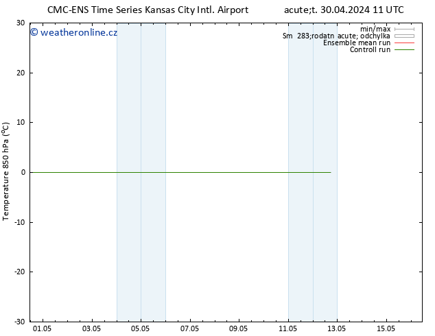Temp. 850 hPa CMC TS Út 07.05.2024 11 UTC