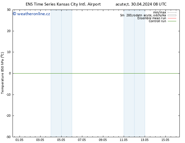 Temp. 850 hPa GEFS TS Út 30.04.2024 20 UTC
