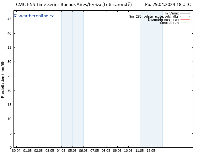 Srážky CMC TS Ne 12.05.2024 00 UTC