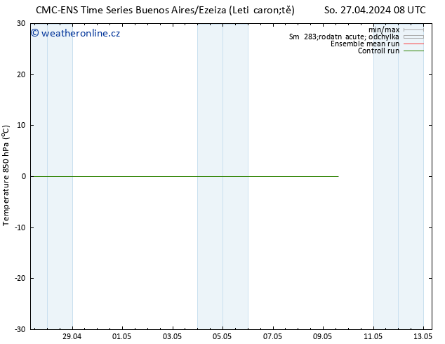 Temp. 850 hPa CMC TS St 01.05.2024 08 UTC