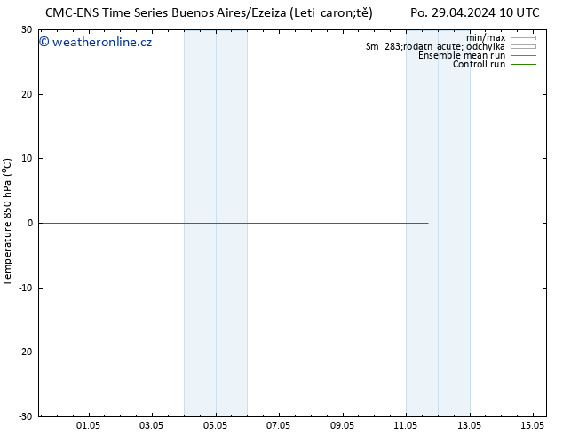 Temp. 850 hPa CMC TS Čt 02.05.2024 10 UTC