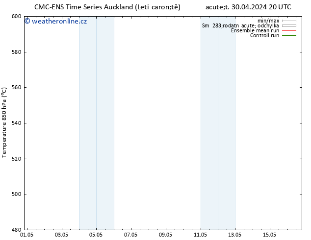 Height 500 hPa CMC TS Pá 10.05.2024 20 UTC