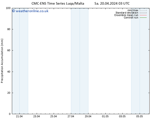 Precipitation accum. CMC TS Sa 20.04.2024 03 UTC