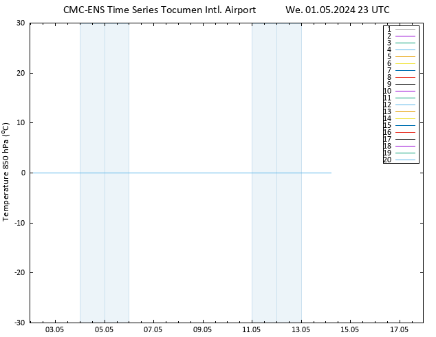 Temp. 850 hPa CMC TS We 01.05.2024 23 UTC