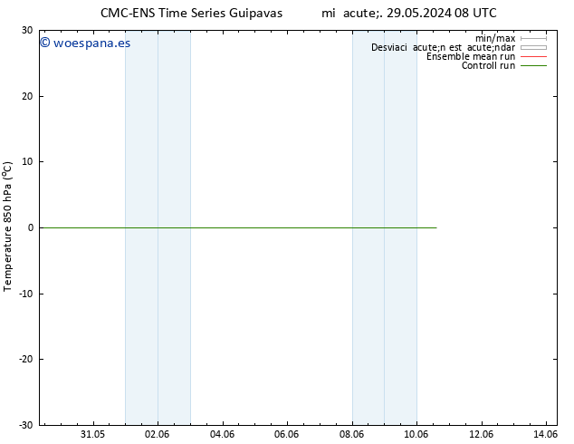 Temp. 850 hPa CMC TS mié 05.06.2024 08 UTC