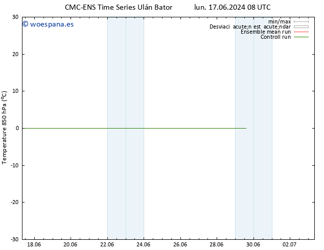 Temp. 850 hPa CMC TS dom 23.06.2024 08 UTC