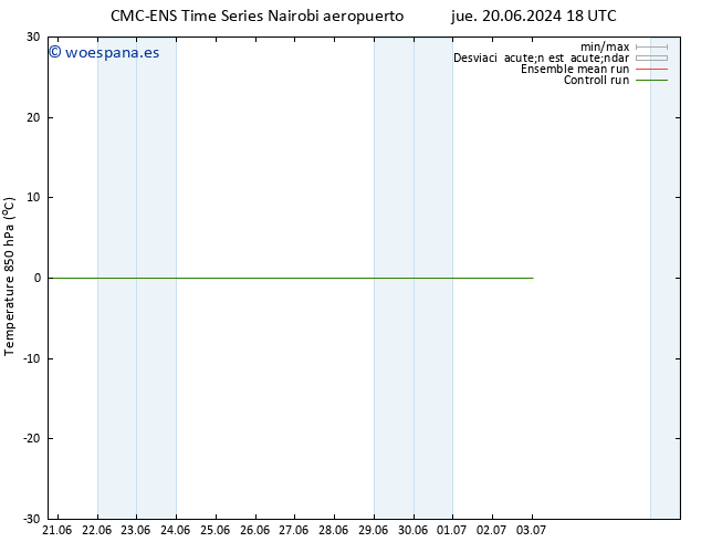 Temp. 850 hPa CMC TS dom 23.06.2024 12 UTC