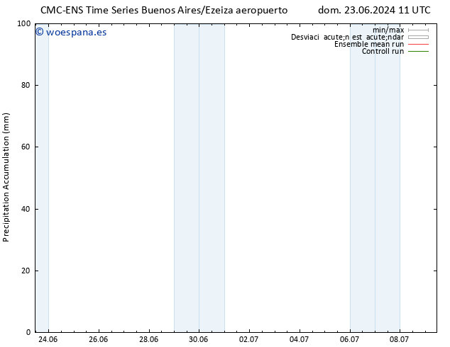 Precipitación acum. CMC TS dom 23.06.2024 11 UTC