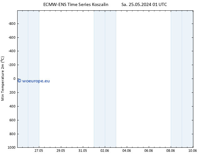 Temperature Low (2m) ALL TS Sa 25.05.2024 13 UTC