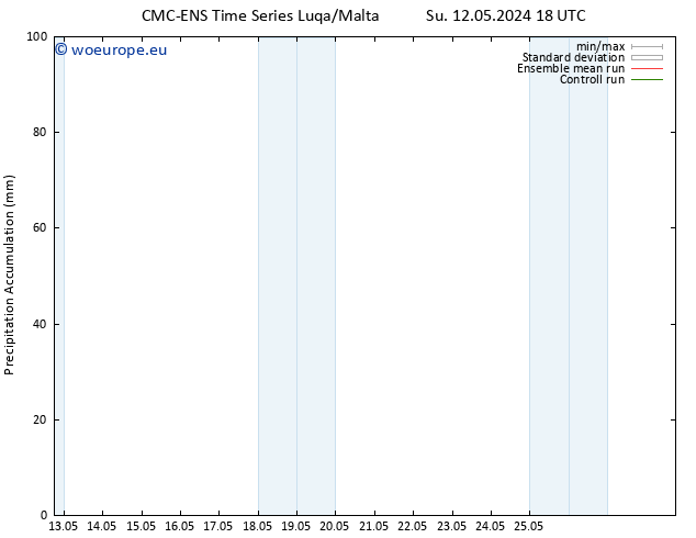 Precipitation accum. CMC TS Mo 13.05.2024 06 UTC