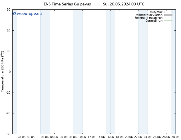 Temp. 850 hPa GEFS TS Th 30.05.2024 00 UTC