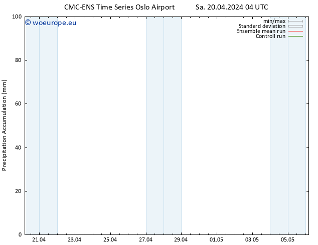 Precipitation accum. CMC TS Sa 20.04.2024 10 UTC