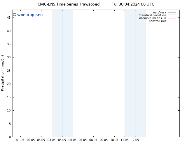 Precipitation CMC TS Tu 30.04.2024 18 UTC