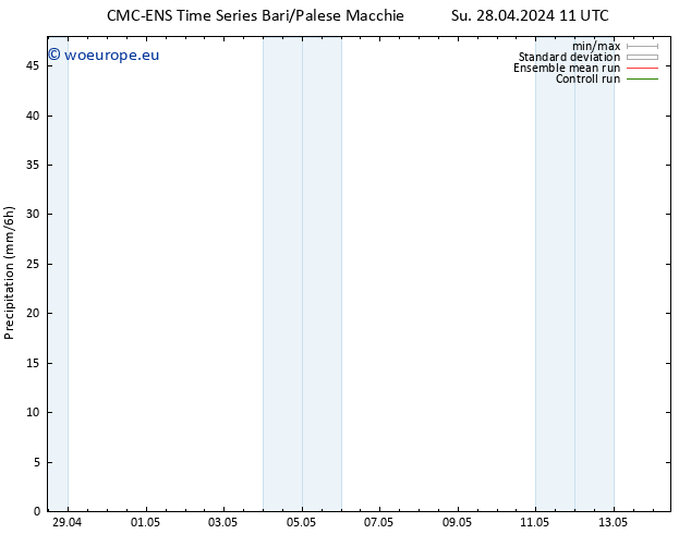 Precipitation CMC TS Su 28.04.2024 11 UTC