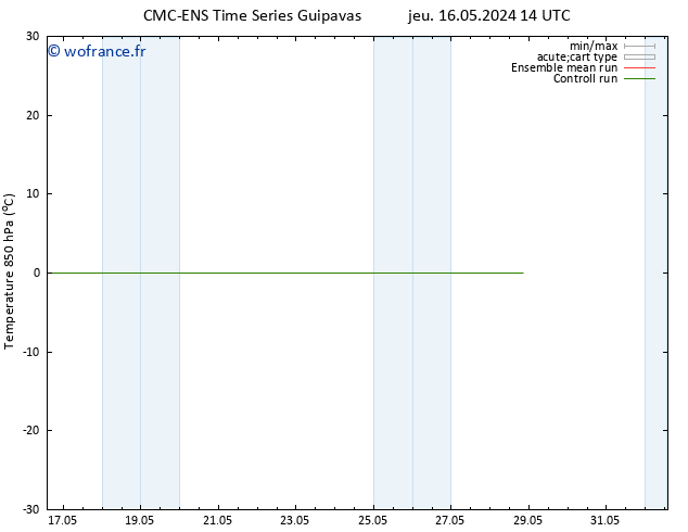Temp. 850 hPa CMC TS ven 17.05.2024 02 UTC