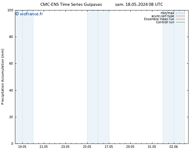 Précipitation accum. CMC TS lun 20.05.2024 20 UTC