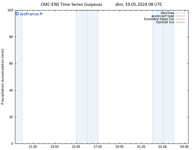 Précipitation accum. CMC TS dim 19.05.2024 20 UTC