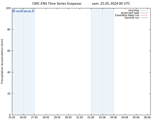 Précipitation accum. CMC TS lun 27.05.2024 12 UTC