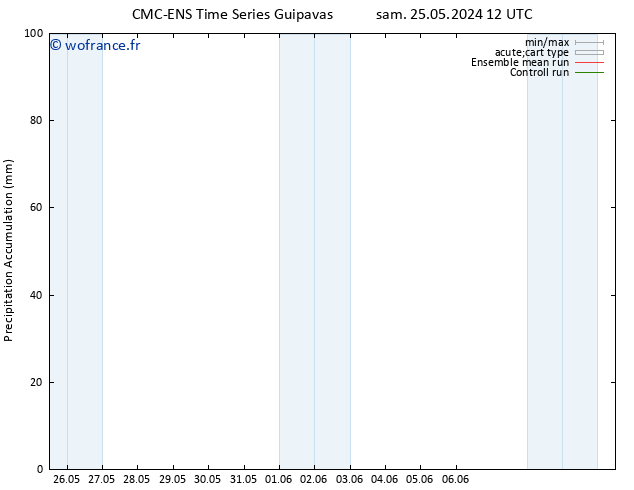 Précipitation accum. CMC TS dim 26.05.2024 06 UTC