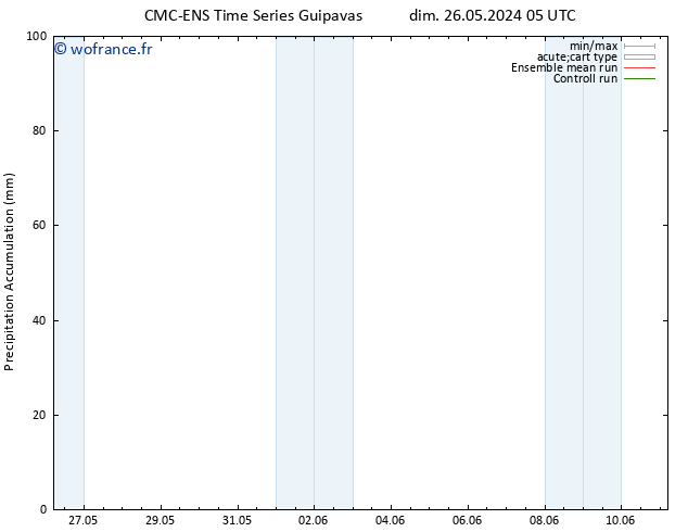 Précipitation accum. CMC TS ven 07.06.2024 11 UTC